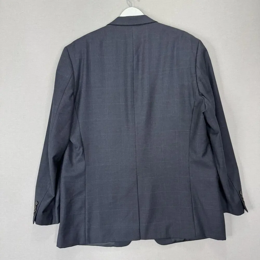 Lauren Ralph Lauren Blazer Mens 48L Blue Wool Classic 2 Button‎ Suit Jacket